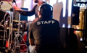 staff for the concert and event
