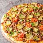 Homemade "Cheeseburger Pizzas"