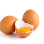 Raw Eggs Mixed in Grape Juice