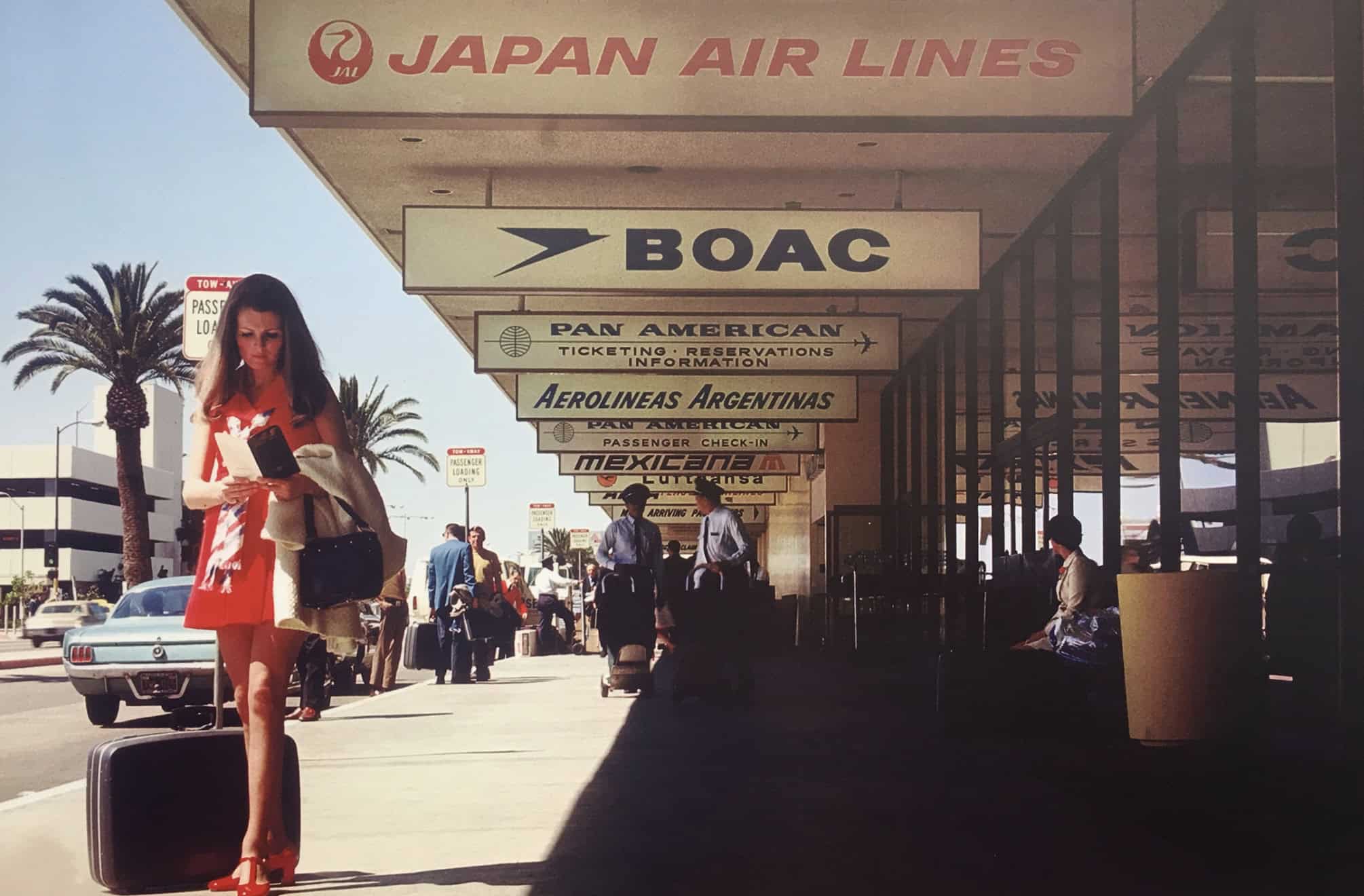 Waiting for Flights at a 1970s International Airport