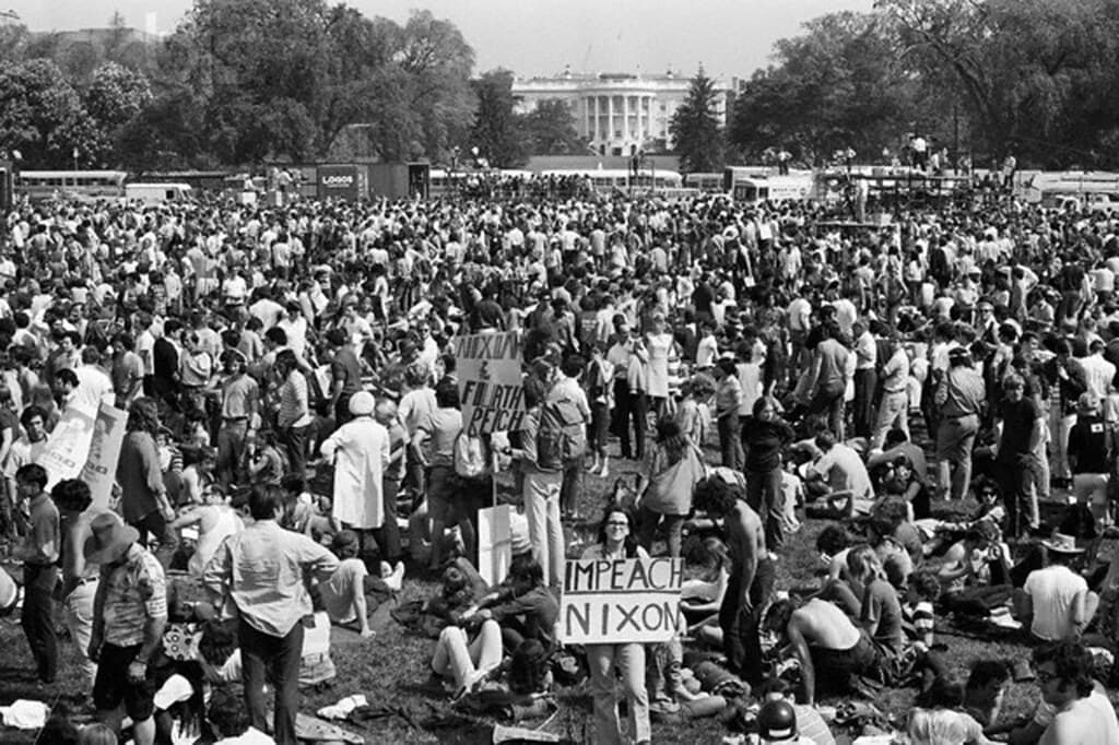 Nixon Protest Moment