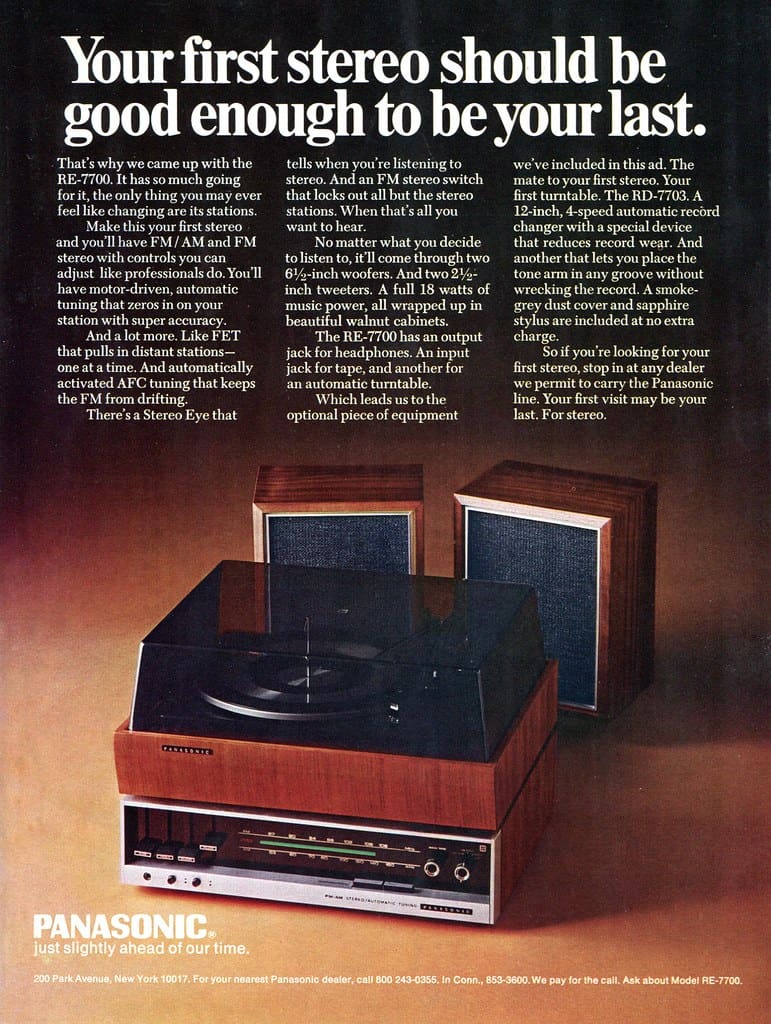 Home Stereo Advertisement