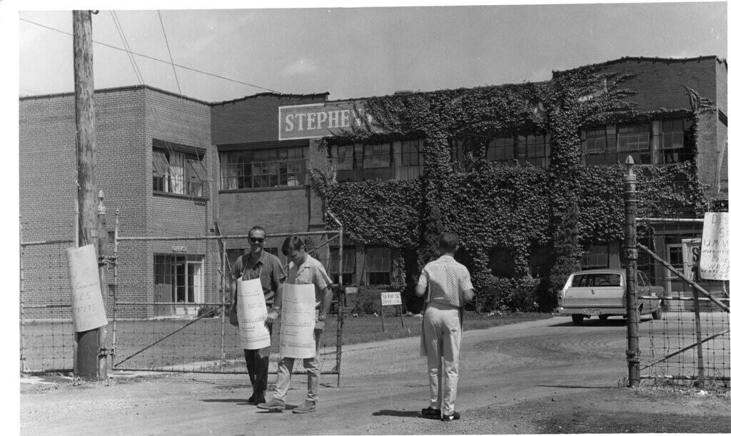 Factory Workers Striking