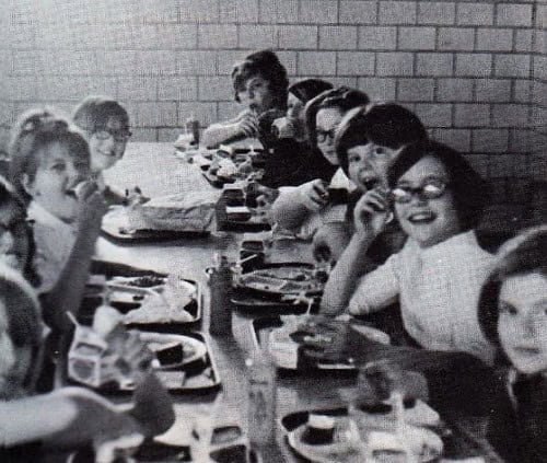 School Cafeteria Scene