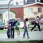 Kids Playing Basketball in the Neighborhood
