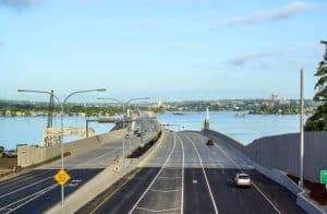 Evergreen Point Floating Bridge in Washington, USA