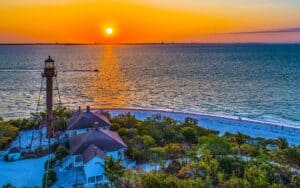 Sanibel Island Lighthouse Sunrise,Florida