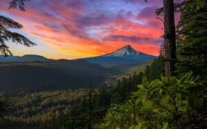 Beautiful Vista of Mount Hood in Oregon, USA