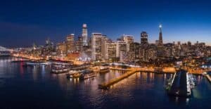 Aerial view of San Francisco Bay