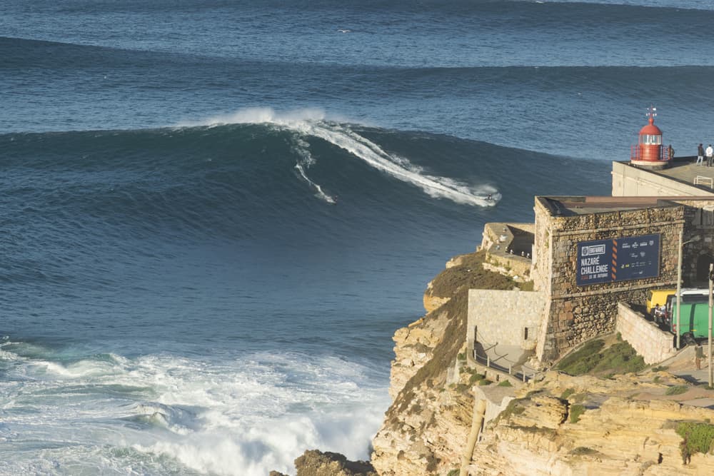 2. Praia do Norte, Nazaré, Portugal — 80 Feet