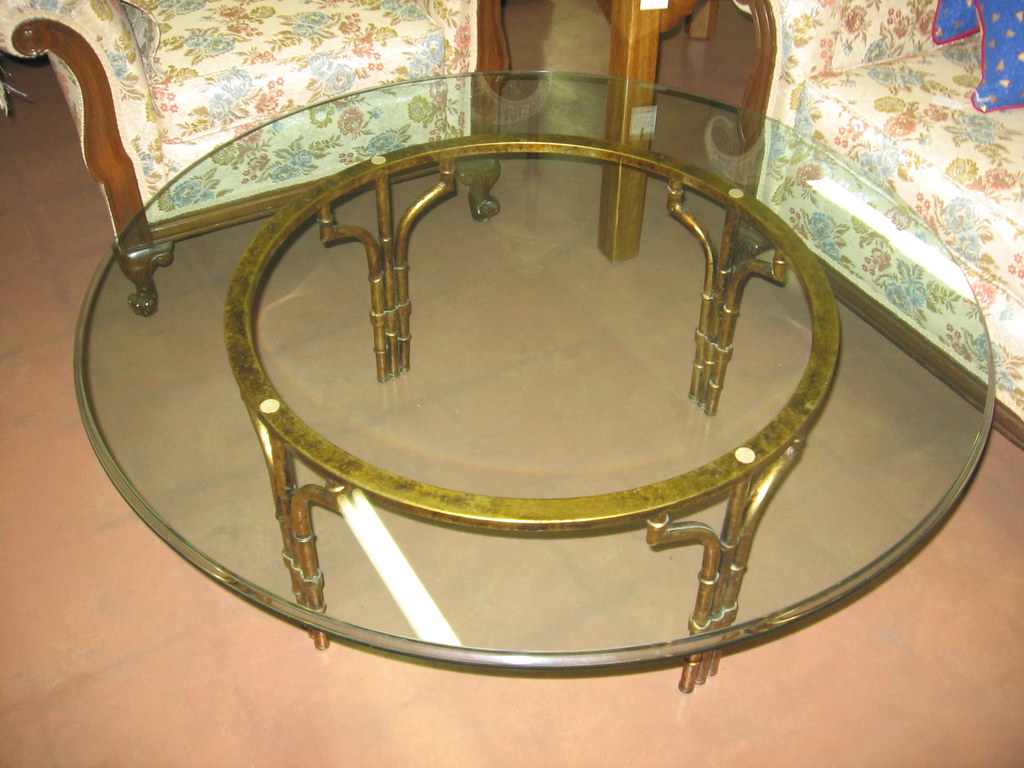 SOLD: glass table top and metal base (2nd glass top now available)