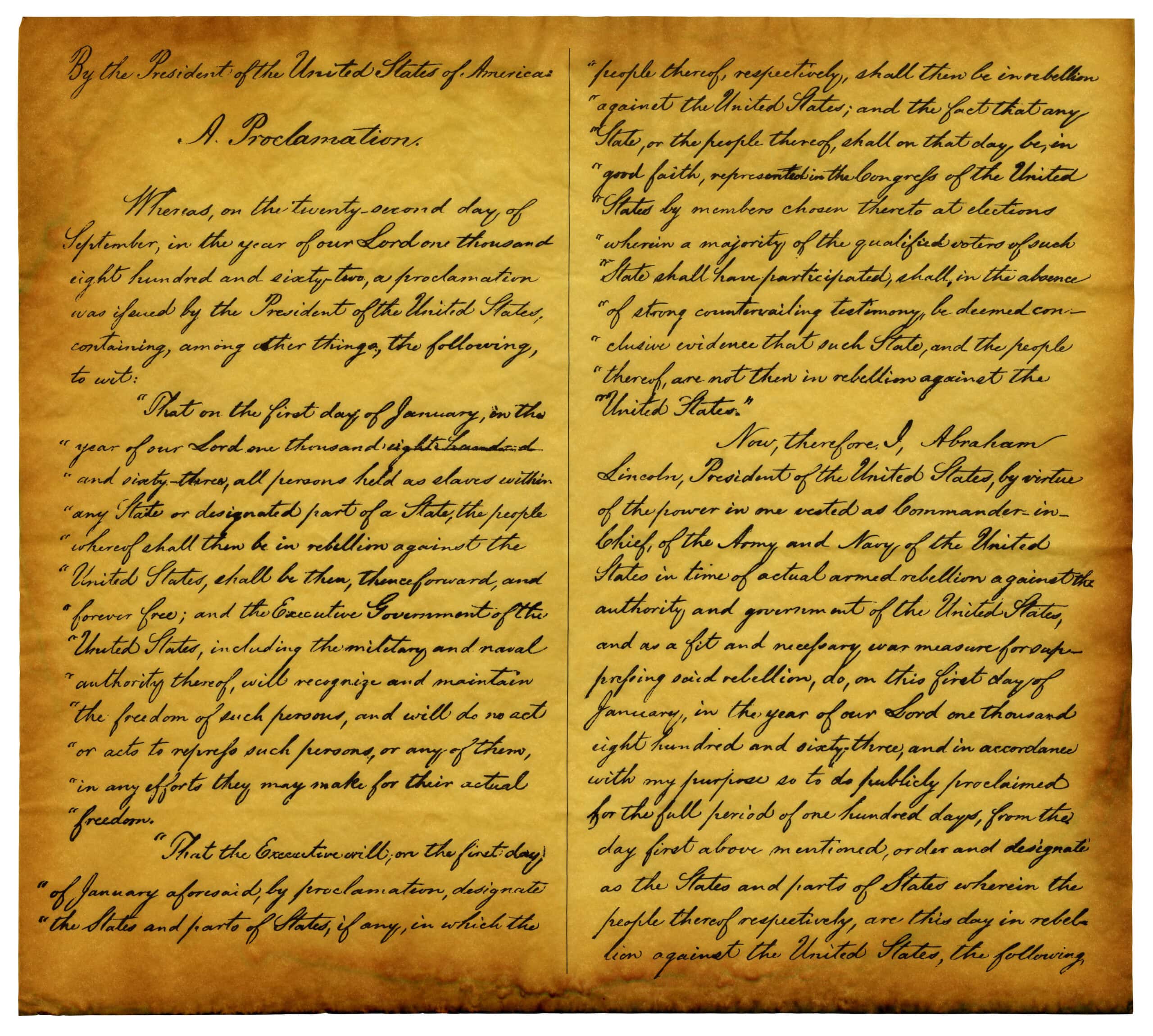 The Emancipation Proclamation Freed All the Slaves