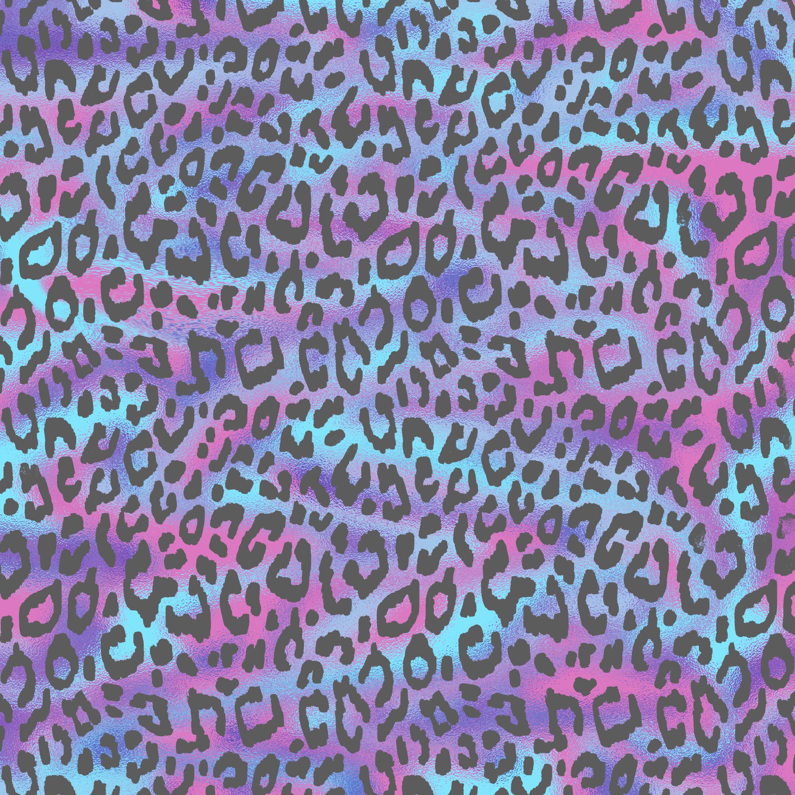 Holographic Pastel Seamless Leopard Print Patterns 12