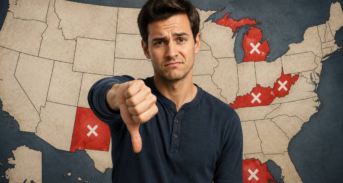 15 States Americans Say Are the Worst Places to Live