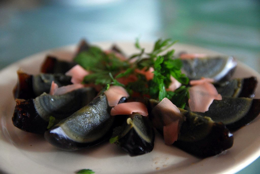 Century Egg with Pickled Ginger