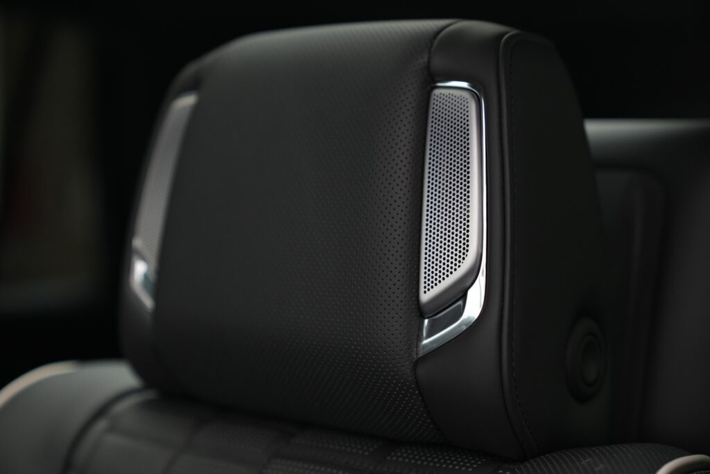 Leather Black Car seat with speaker
