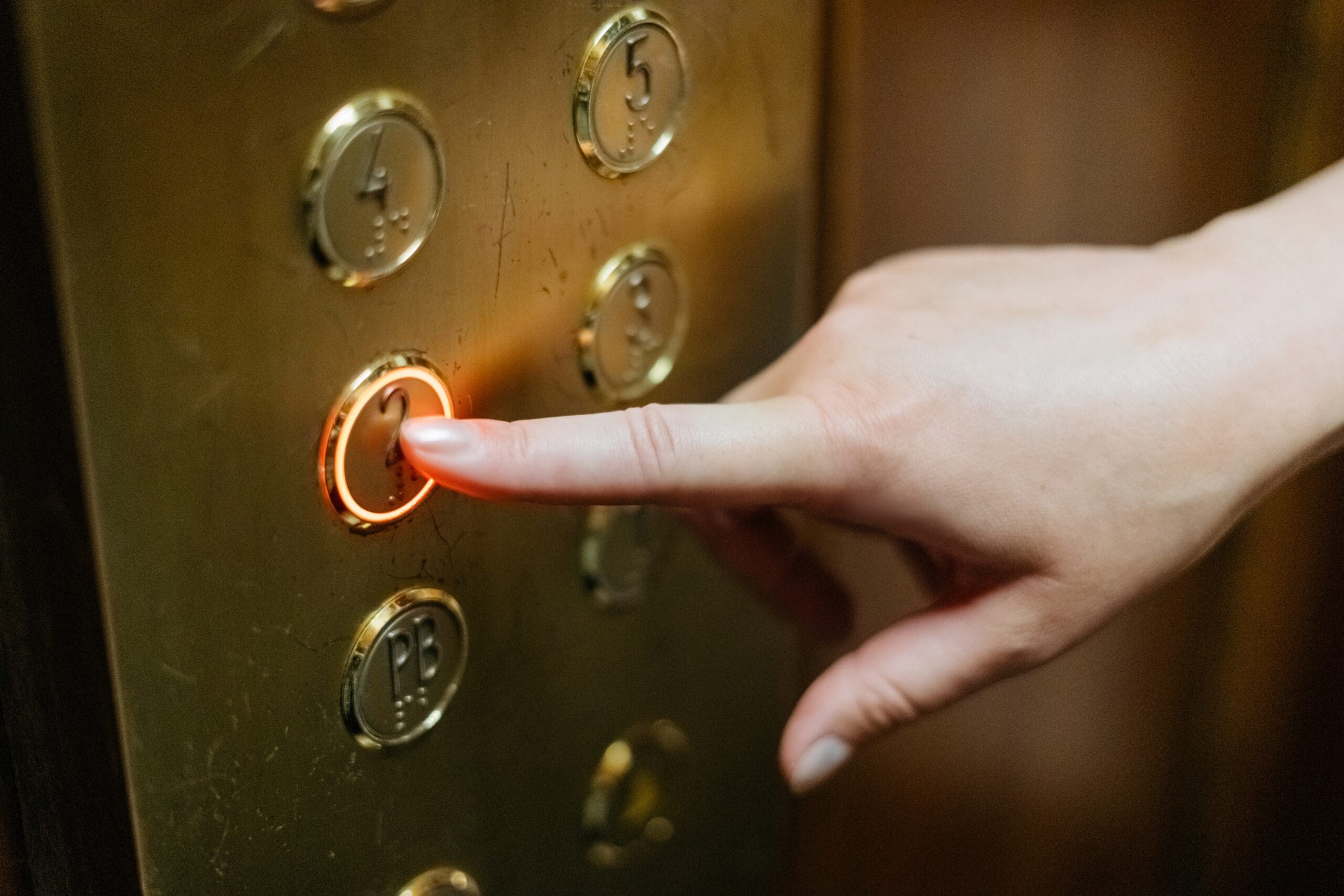 1. Facing Forward in an Elevator