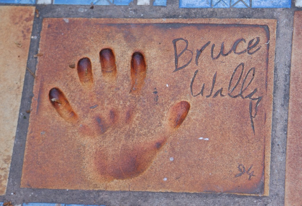 Bruce Willis Handprint, Cannes