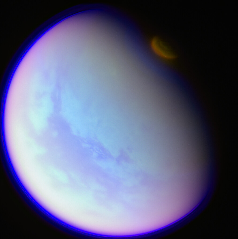 Titan - nIR+UV False Color - December 1 2012
