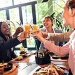 Putting the whole team's lunch on the company card