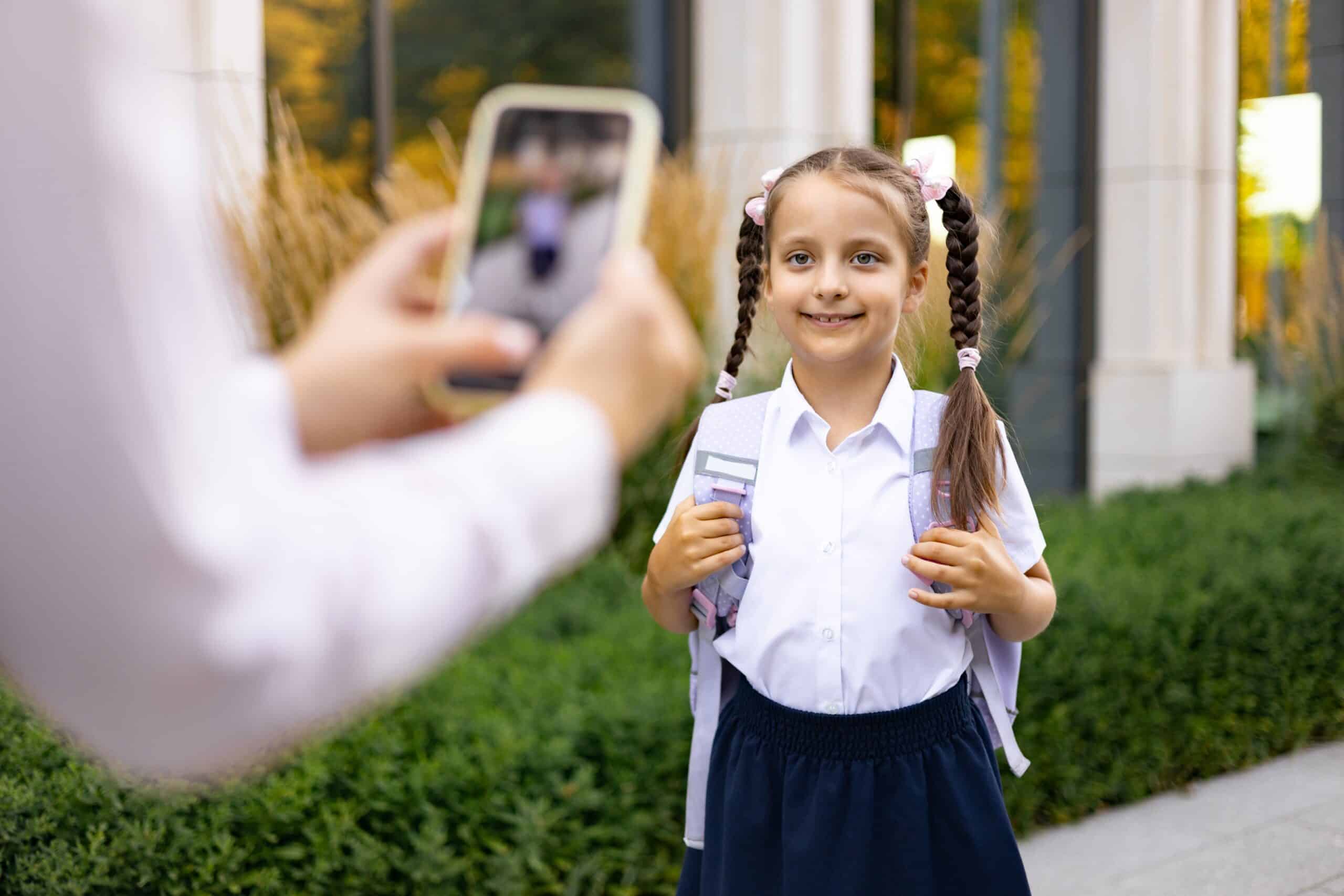Do the photos you post of your kids reveal your home address?