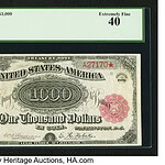 1890 $1,000 Grand Watermelon Treasury Note: $3.29 Million