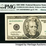 1996 $20 Del Monte Error Note: $396,000