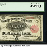 1891 $1,000 Treasury Note: $2.585 Million