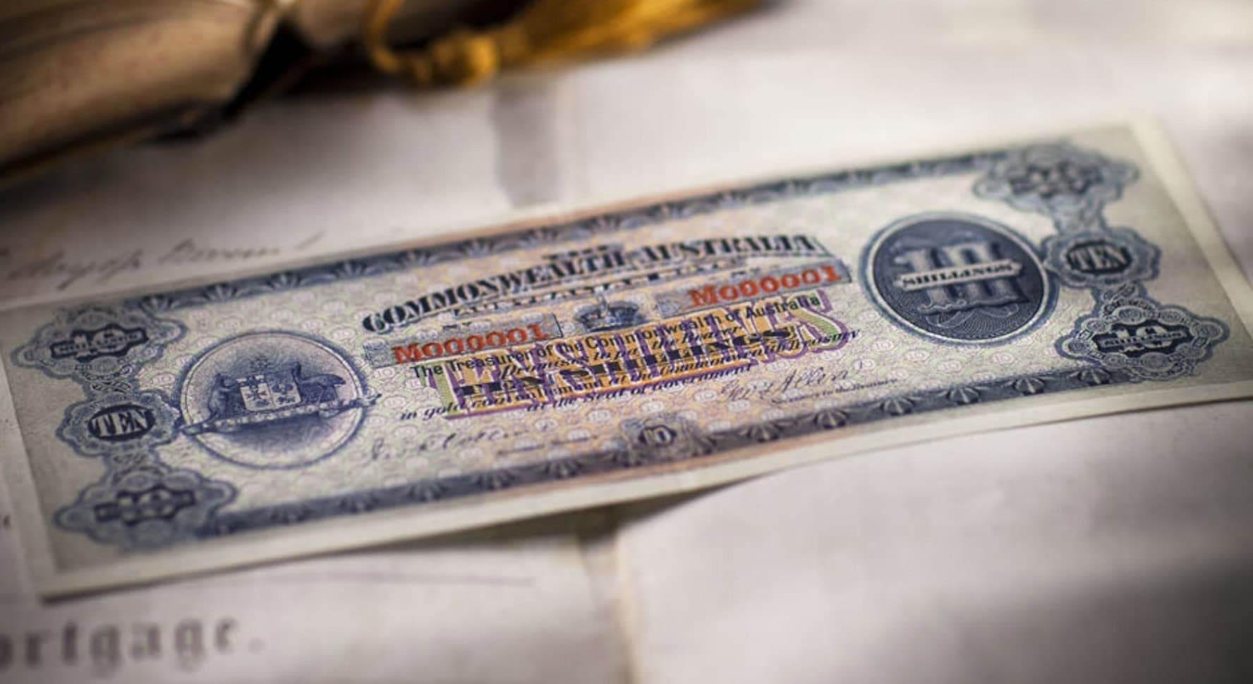 Australia's 1913 Number One Ten-Shilling Note: $1.909 Million