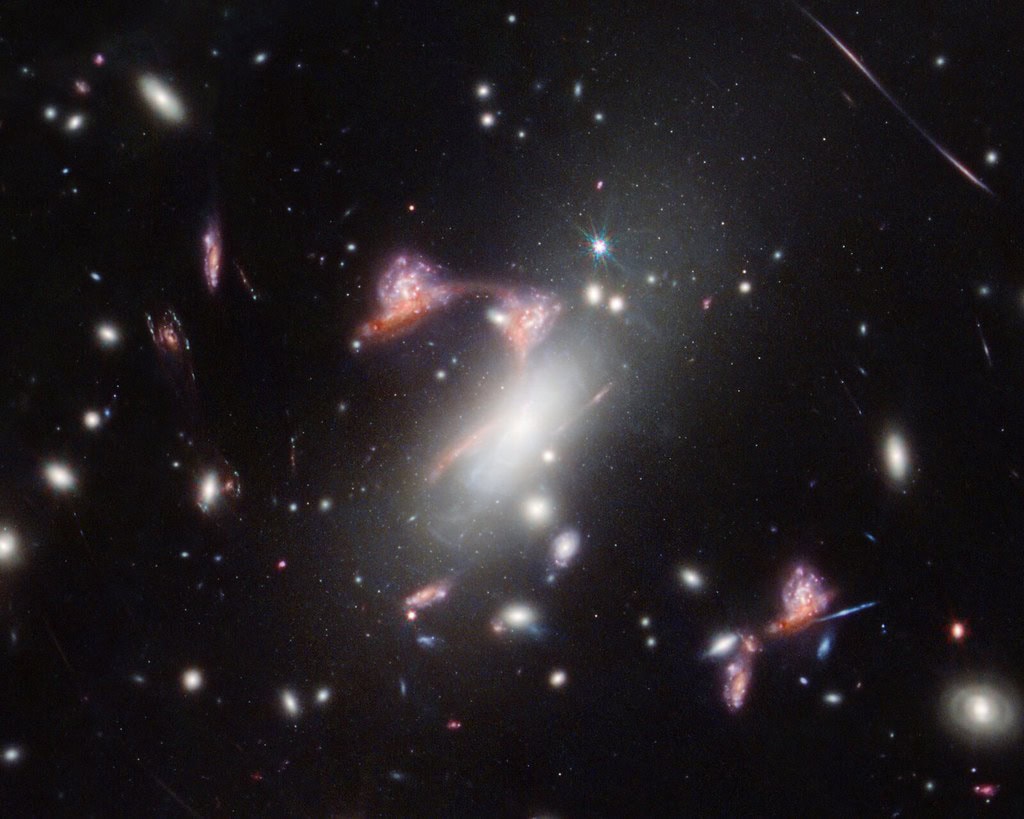 NASA's Webb Reveals Distorted Galaxy Forming Cosmic Question Mark (NIRCam)