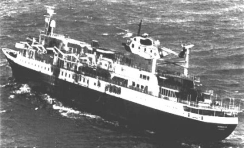 Prinsendam — Gulf of Alaska, 1980