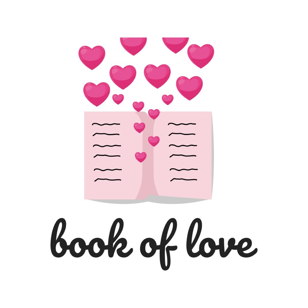 Red, pink and white hearts with golden confetti isolated on transparent background. Vector illustration.