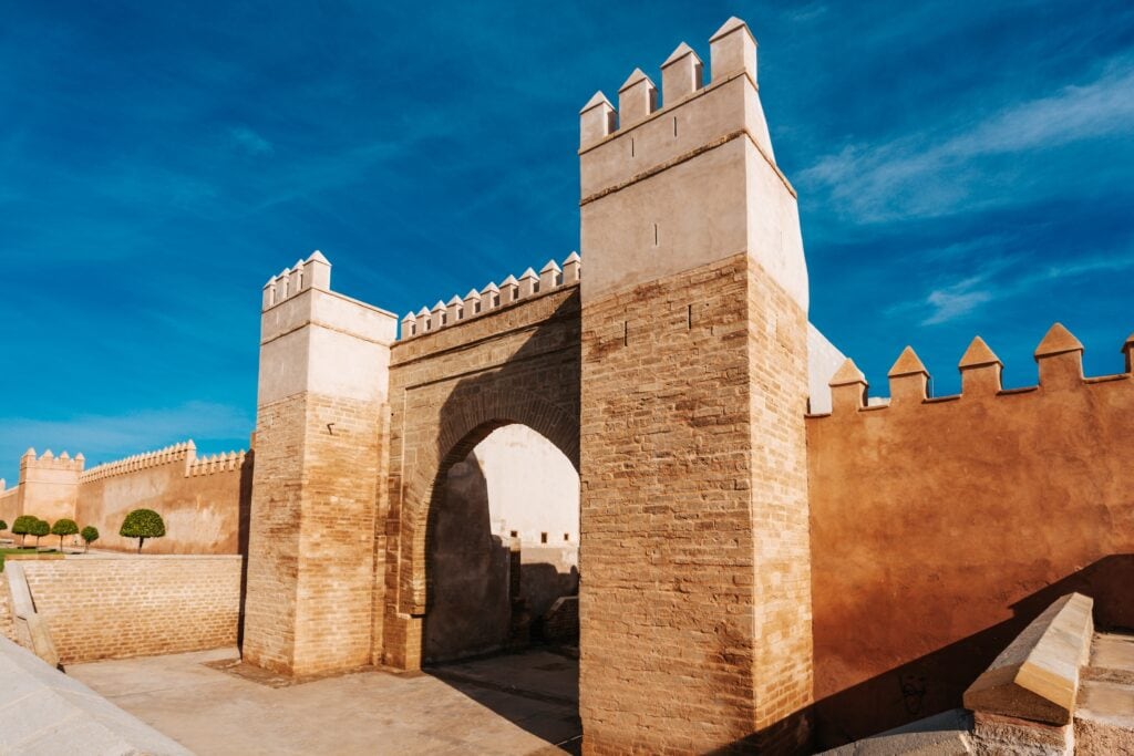 Bab Dar Sanaa, gate to access to the Salé Medina in Morocco	