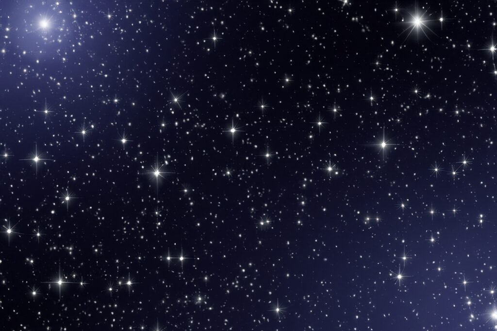 dark space with small stars