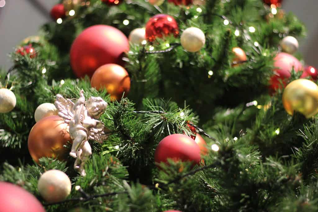 A Fully Decorated Christmas Tree