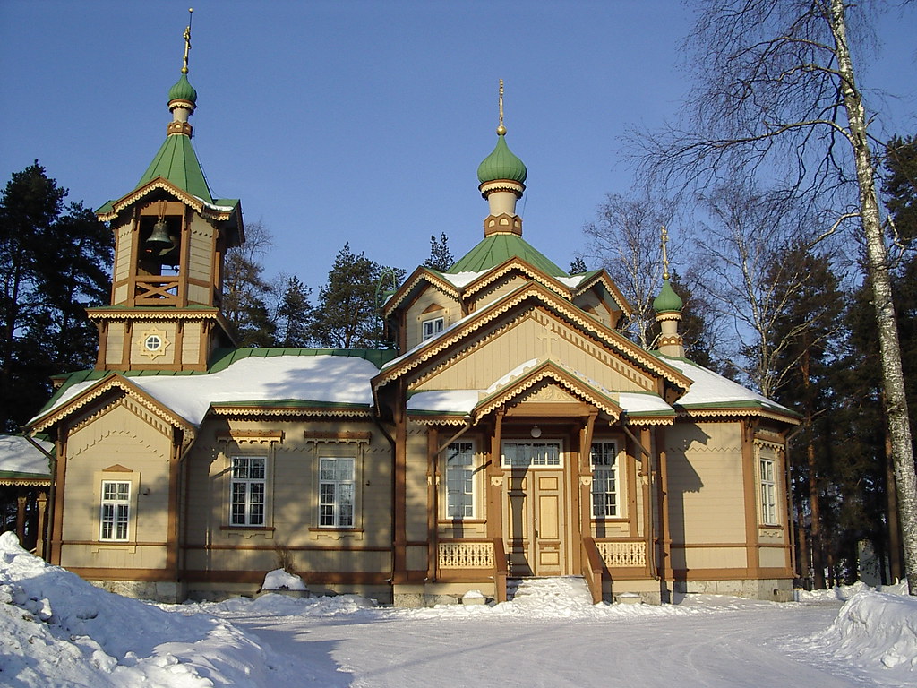 Wooden Orthodox Church. Joensuu. Finland.