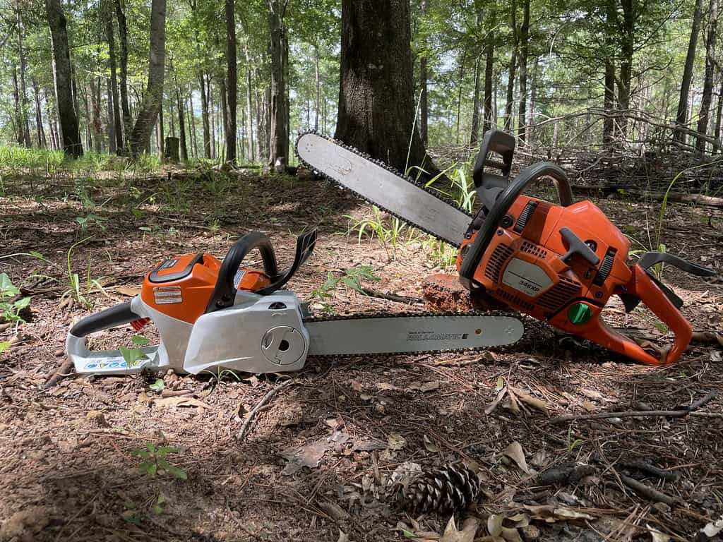 A Chainsaw That Still Had Gas in It