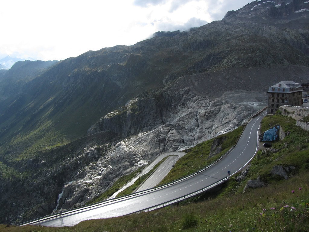 Furka Pass and Rhone Glacier