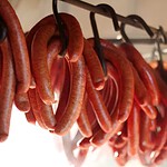 A Knife Hidden Inside a Chain of Sausages