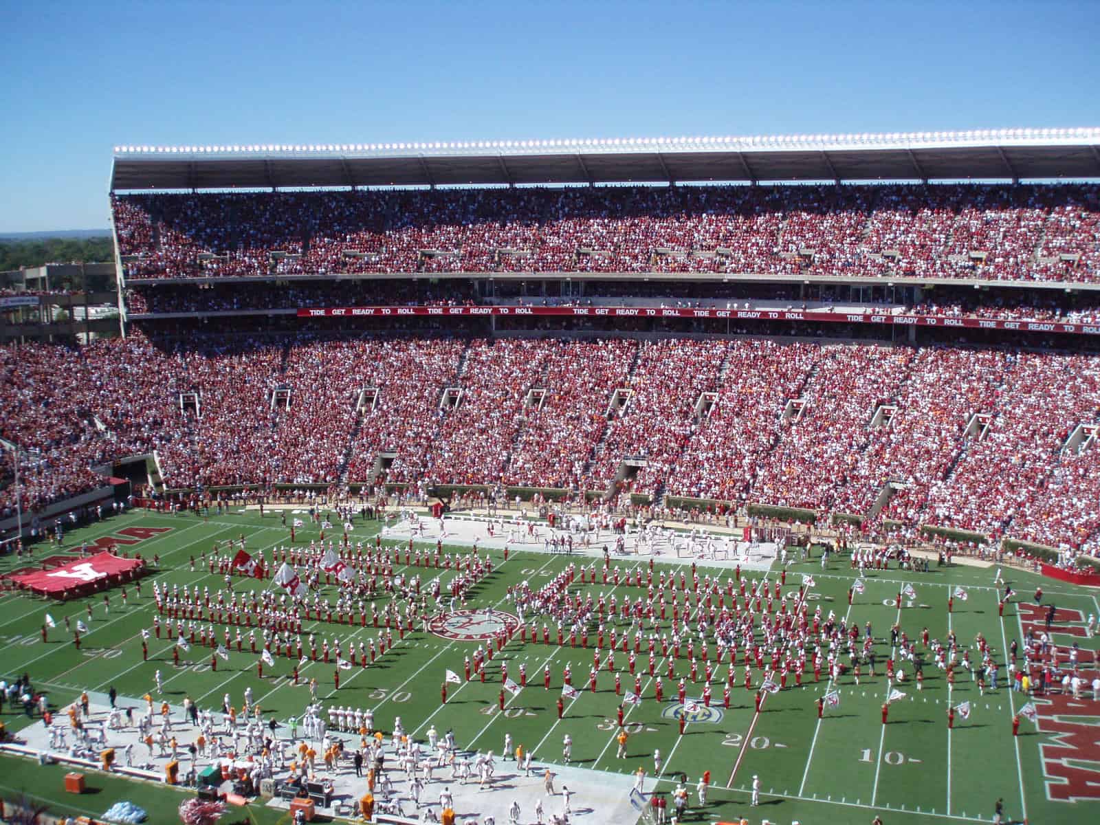 2. Bryant-Denny Stadium: 100,077 Capacity