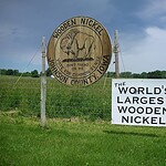 20. The World’s Largest Wooden Nickel Is in Iowa