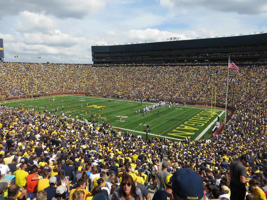 9. Michigan Stadium: 107,601 Capacity