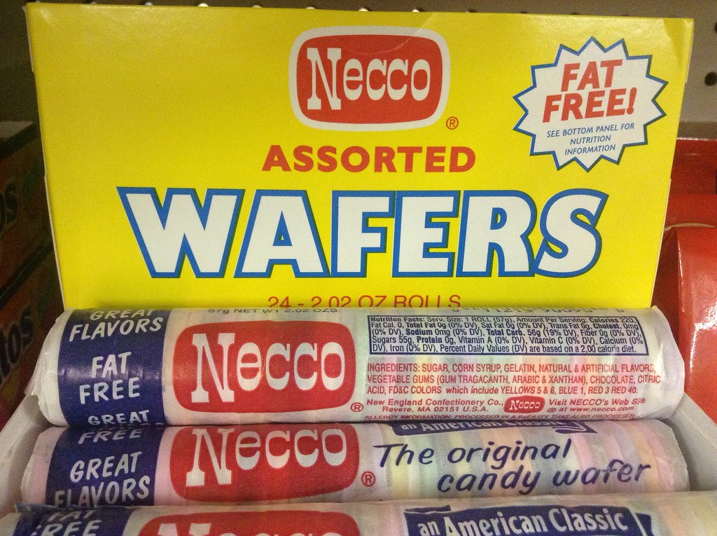 Necco Wafers, pics by Mike Mozart of TheToyChannel and JeepersMedia on YouTube #NeccoWafers