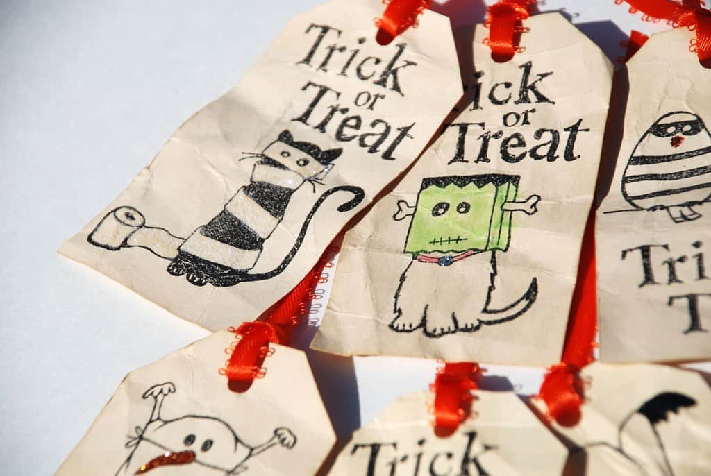 Decorated Trick-or-Treat Bags