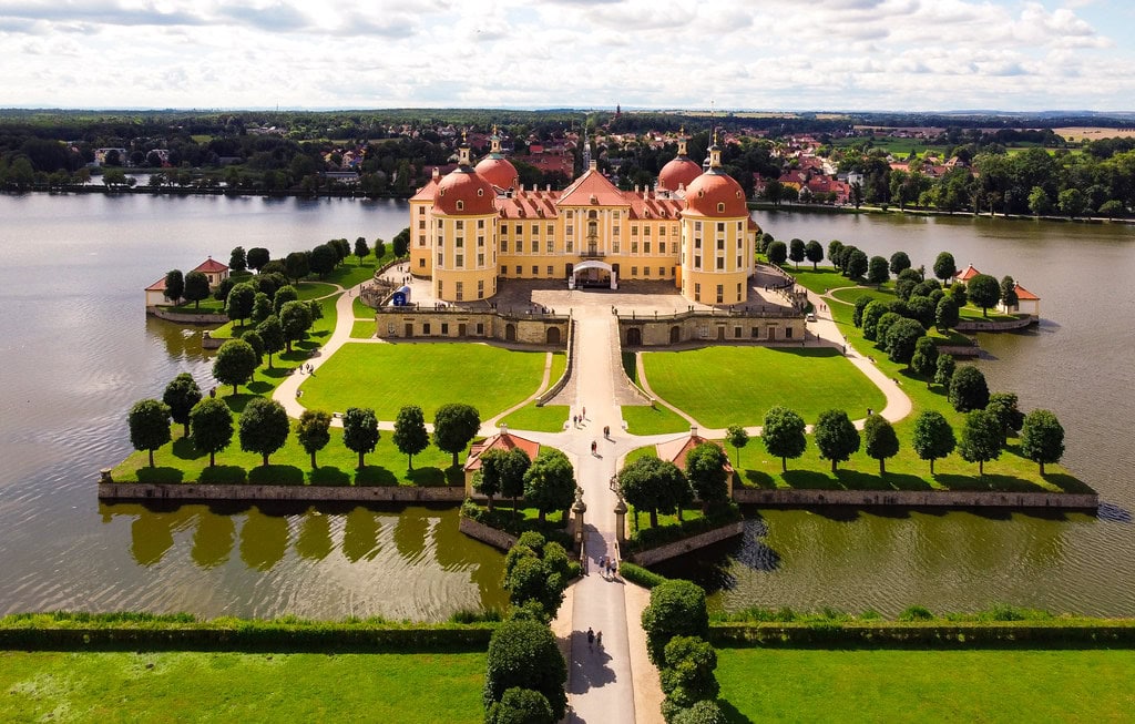 Above the Moritzburg Castle