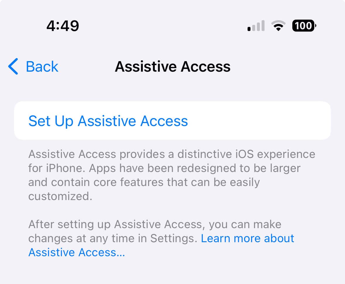 Simplify an iPhone With Assistive Access