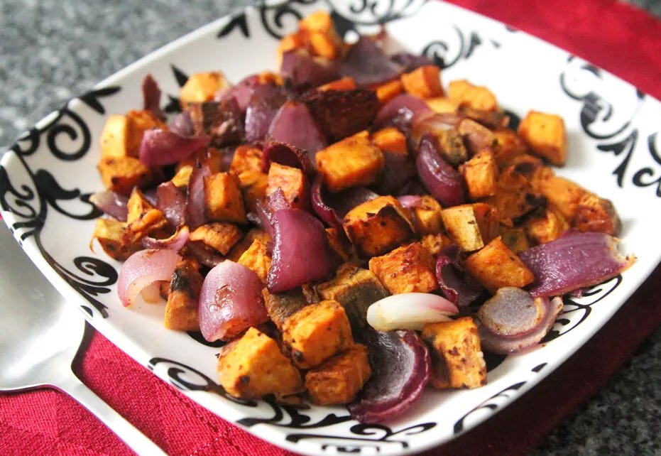 Roasted Potatoes With Red Onions