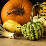 Tissue-Paper Pumpkin Centerpiece