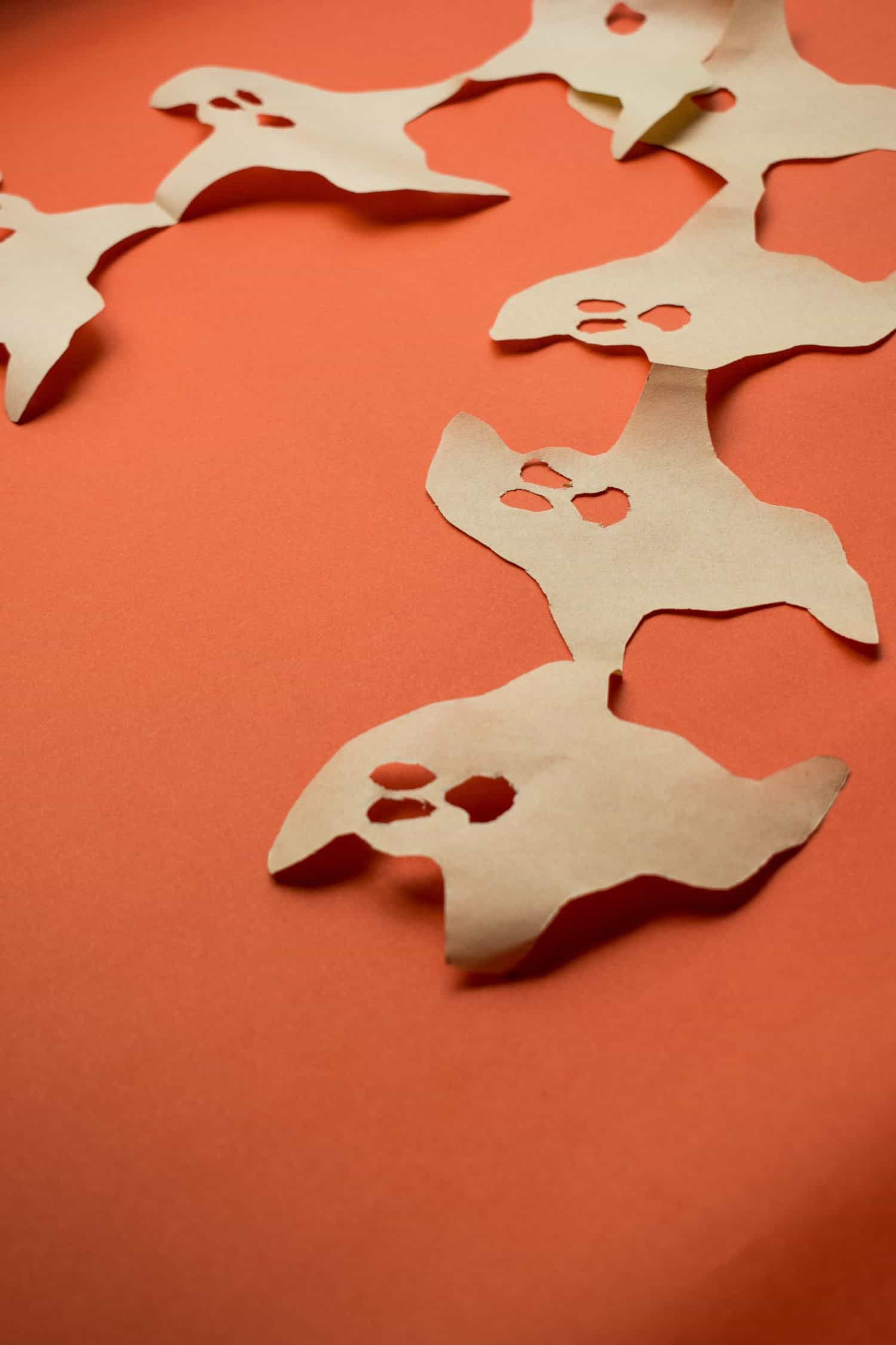 Folded Paper Ghost Garland