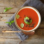 Cream of Tomato and Basil Soup